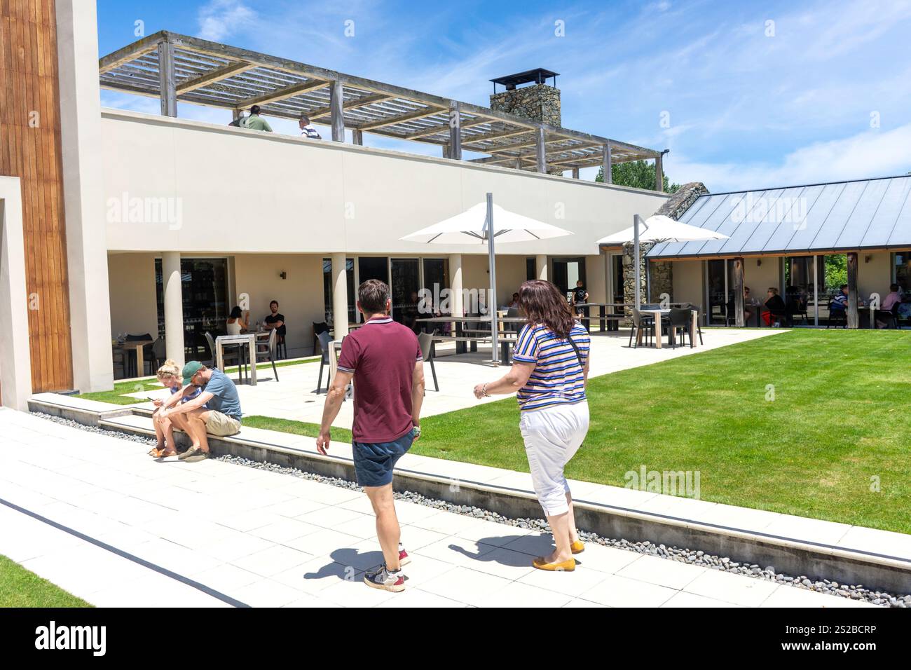 Wither Hills Winery & Restaurant sul Marlborough Wine Trail, New Renwick Road, Burleigh, Wairau Valley, Marlborough Region, isola del Sud, nuova Zelanda Foto Stock