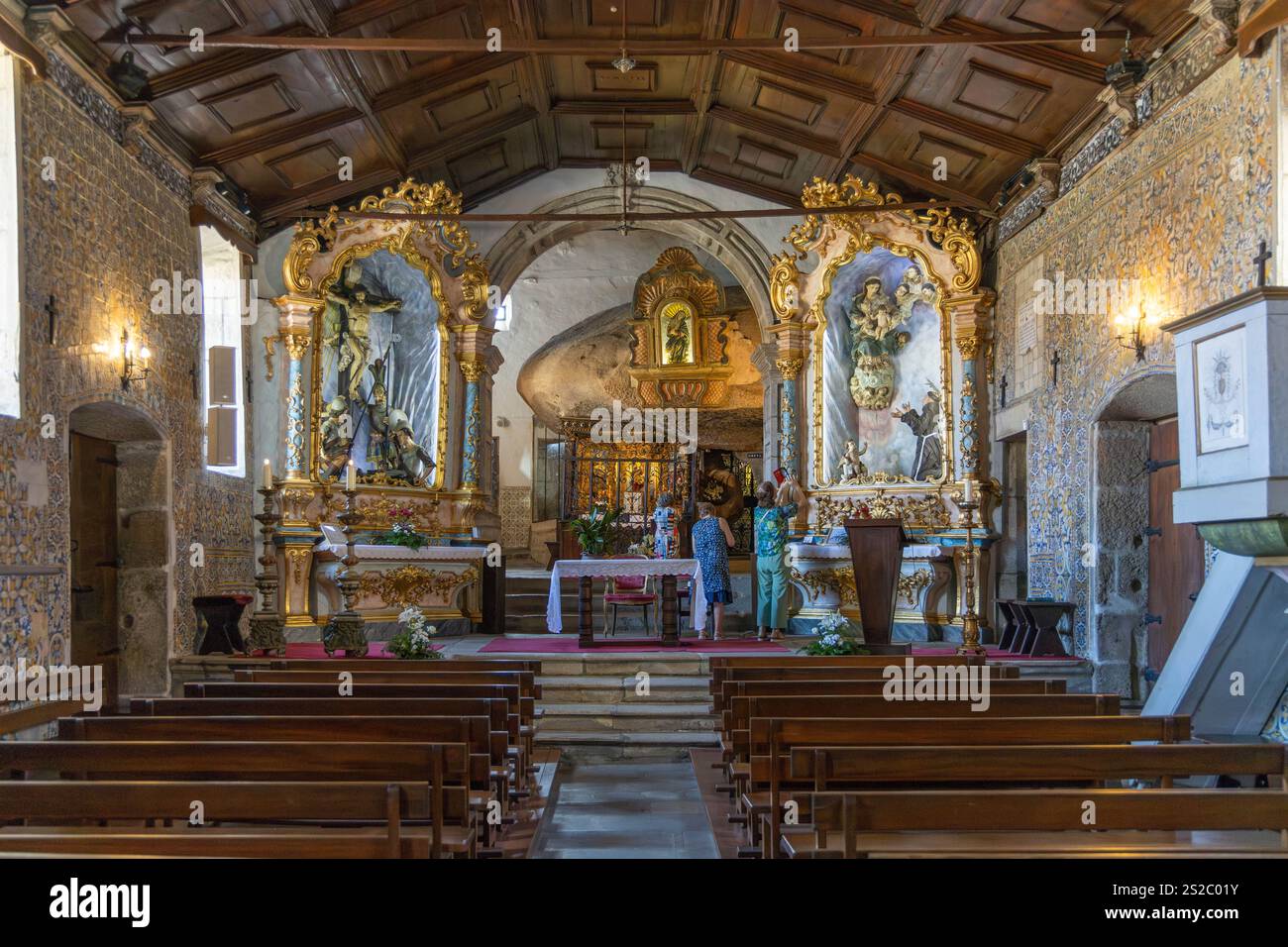 Quintela, Portogallo. 18 luglio 2024. Il Santuario di nostra Signora di Lapa e la residenza della compagnia di Gesù è un santuario cristiano nella parrocchia civile Foto Stock
