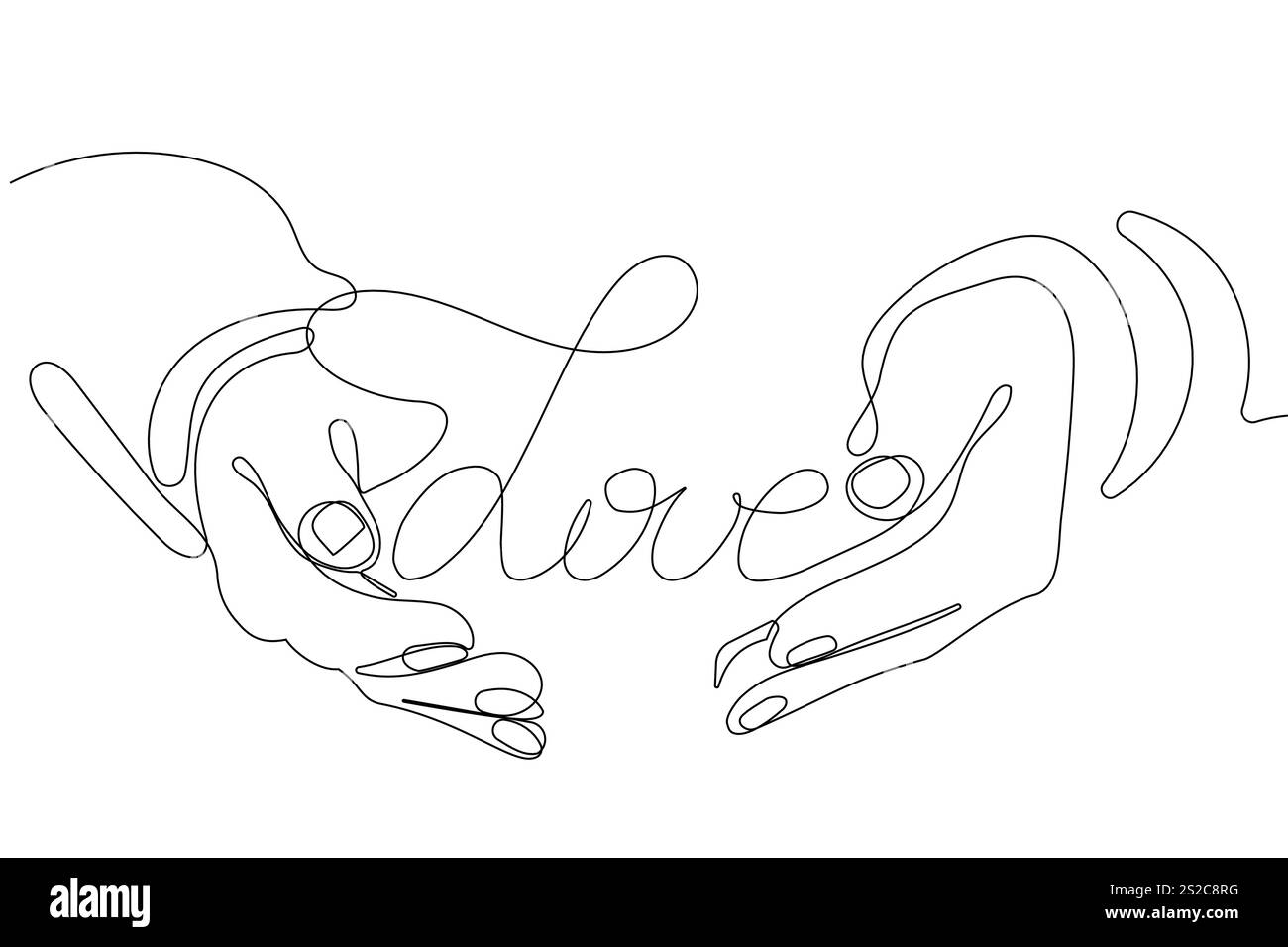 Grande amore, lettere scritte a mano. Slogan tipografico per la stampa di t-shirt, magliette, stampe di moda, poster, cartoline, adesivi. Illustrazione vettoriale Illustrazione Vettoriale