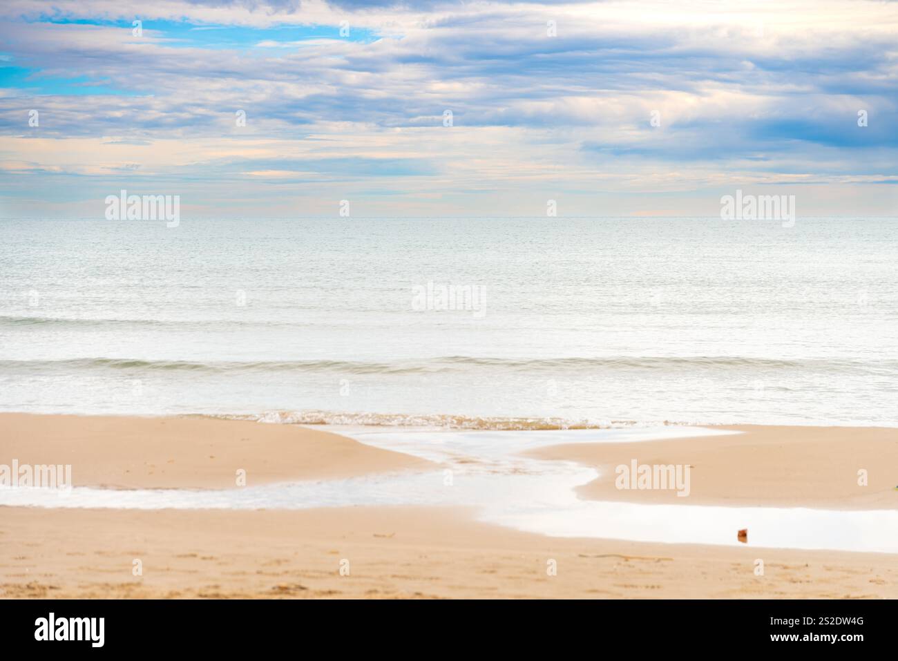 Porto di Sagunt Beach Spagna Valencia in inverno Foto Stock