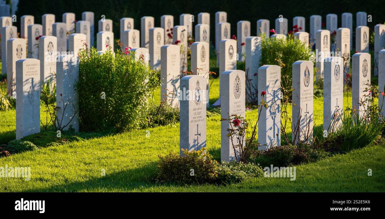 Bayeux British War Cemetery, Normandia, Francia Foto Stock
