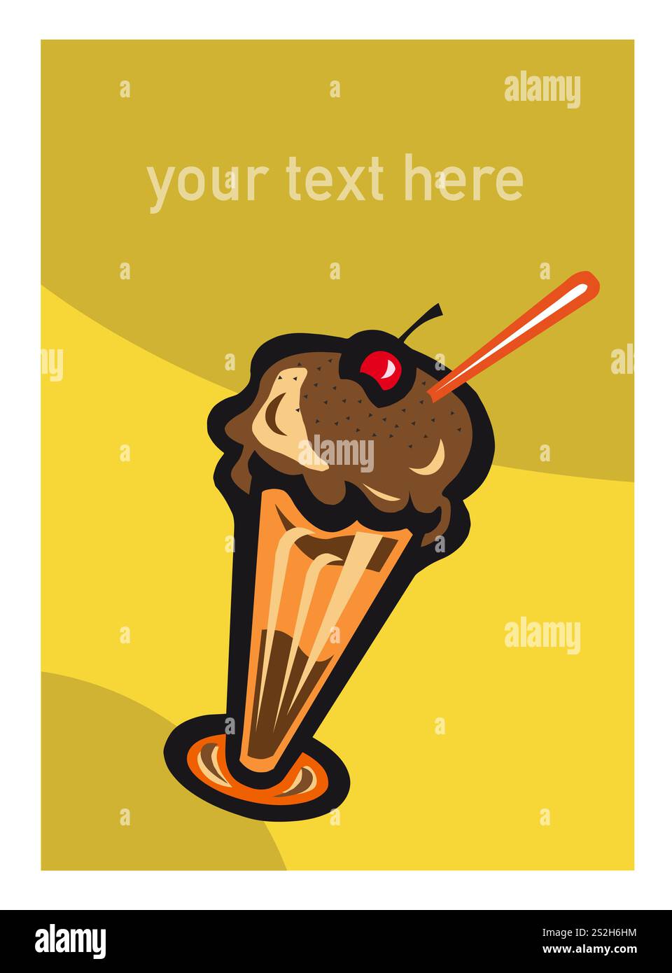 Poster promozionale per il prodotto del supermercato Illustrazione Vettoriale