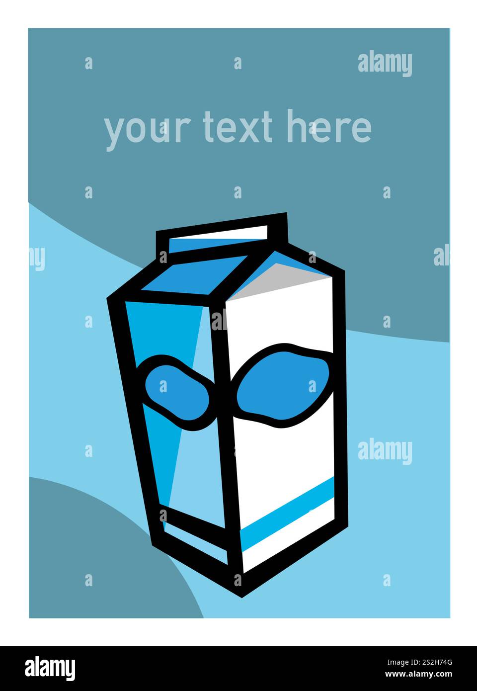 Poster promozionale per il prodotto del supermercato Illustrazione Vettoriale