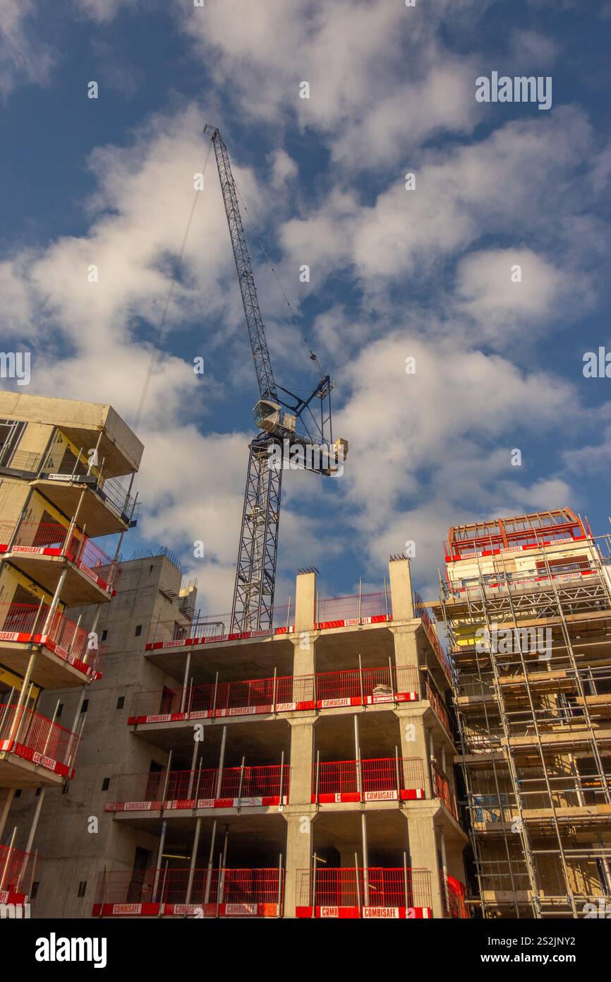 Nuovo sviluppo abitativo della carta, Gravesend Kent. Foto Stock