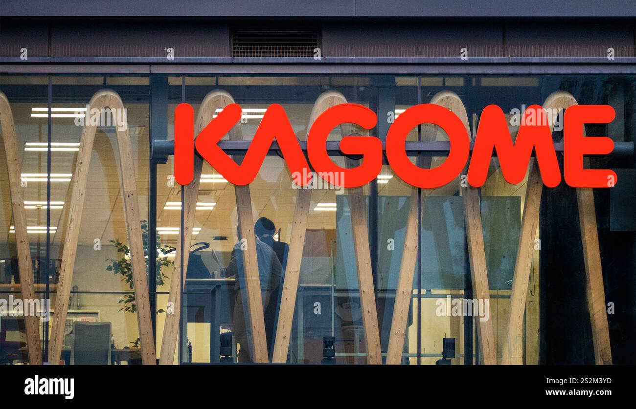 Kagome Kabushikigaisha produttore e distributore di alimenti a base di pomodoro e succhi di frutta e verdura a Nagoya Aichi Giappone Foto Stock