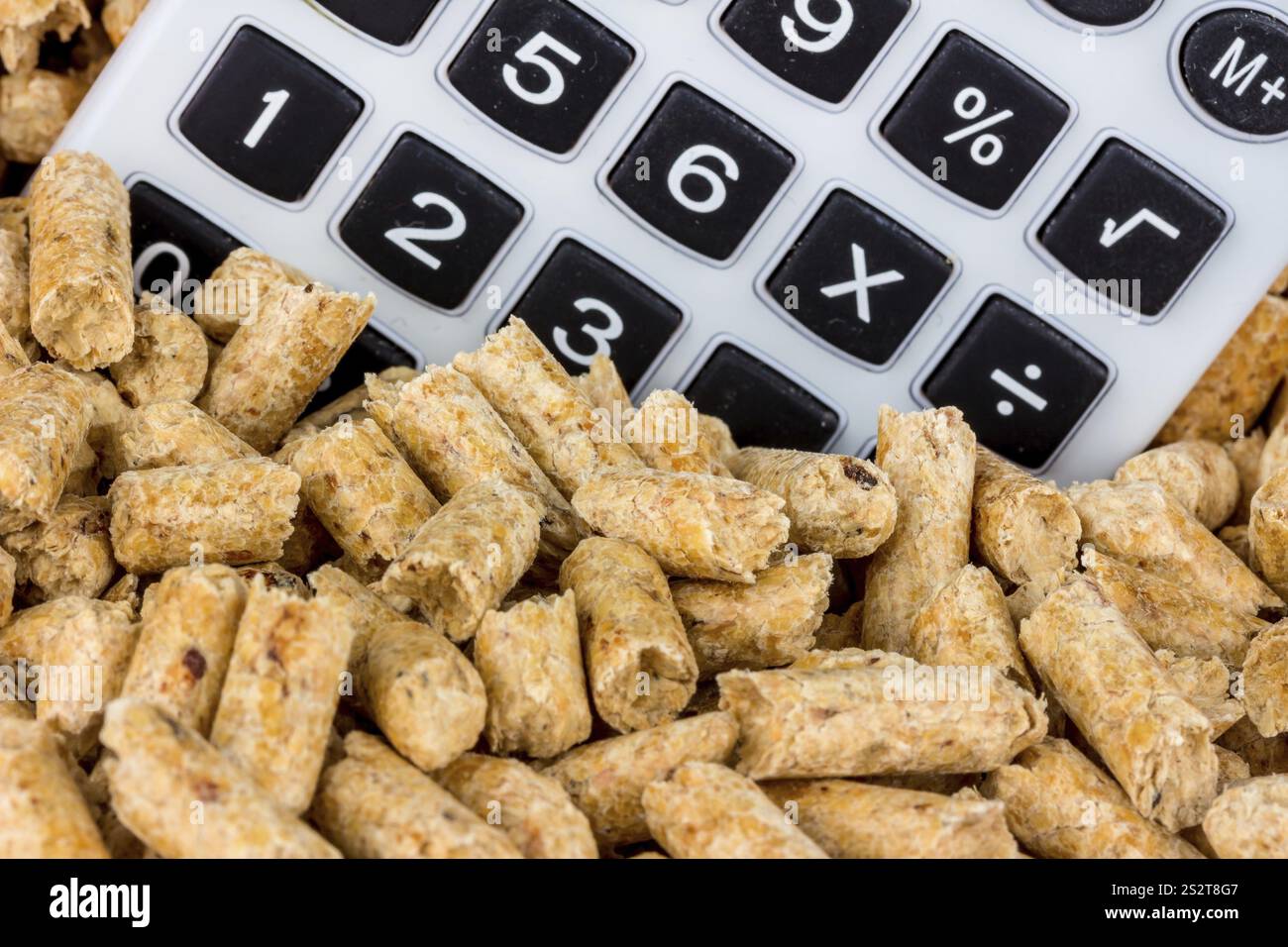 Pellet per il riscaldamento come fonte di energia alternativa. Riscaldamento ecologico Austria Foto Stock