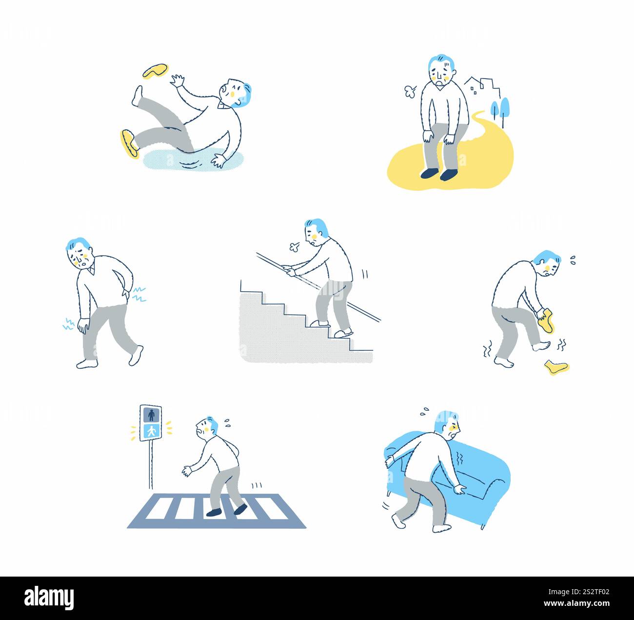 Flair vari sintomi impostati Foto Stock