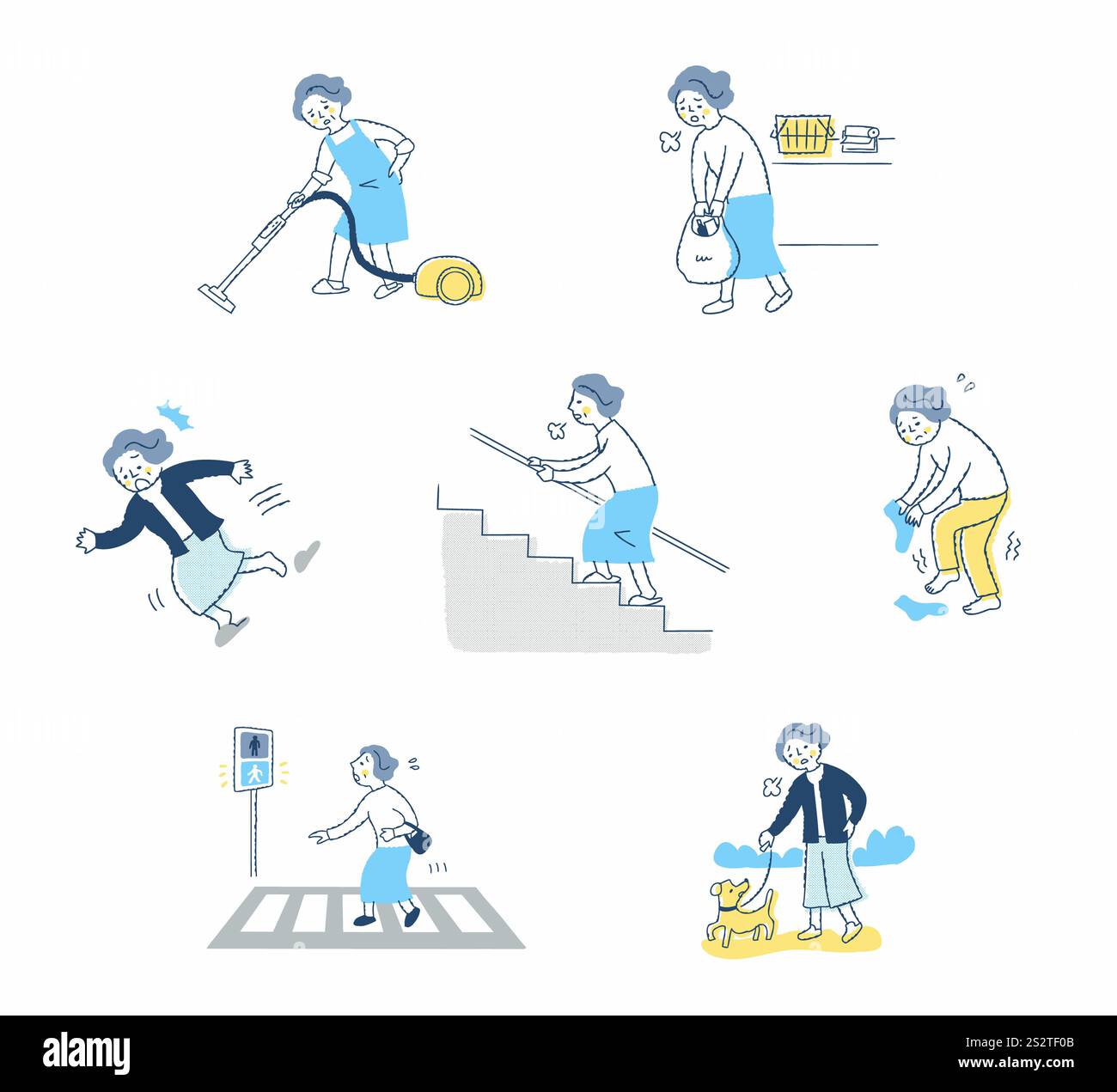 Flair vari sintomi impostati Foto Stock