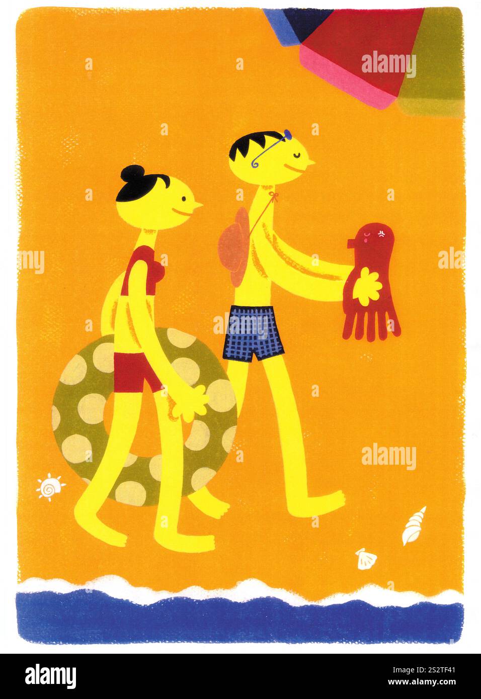 Bagni di mare Foto Stock