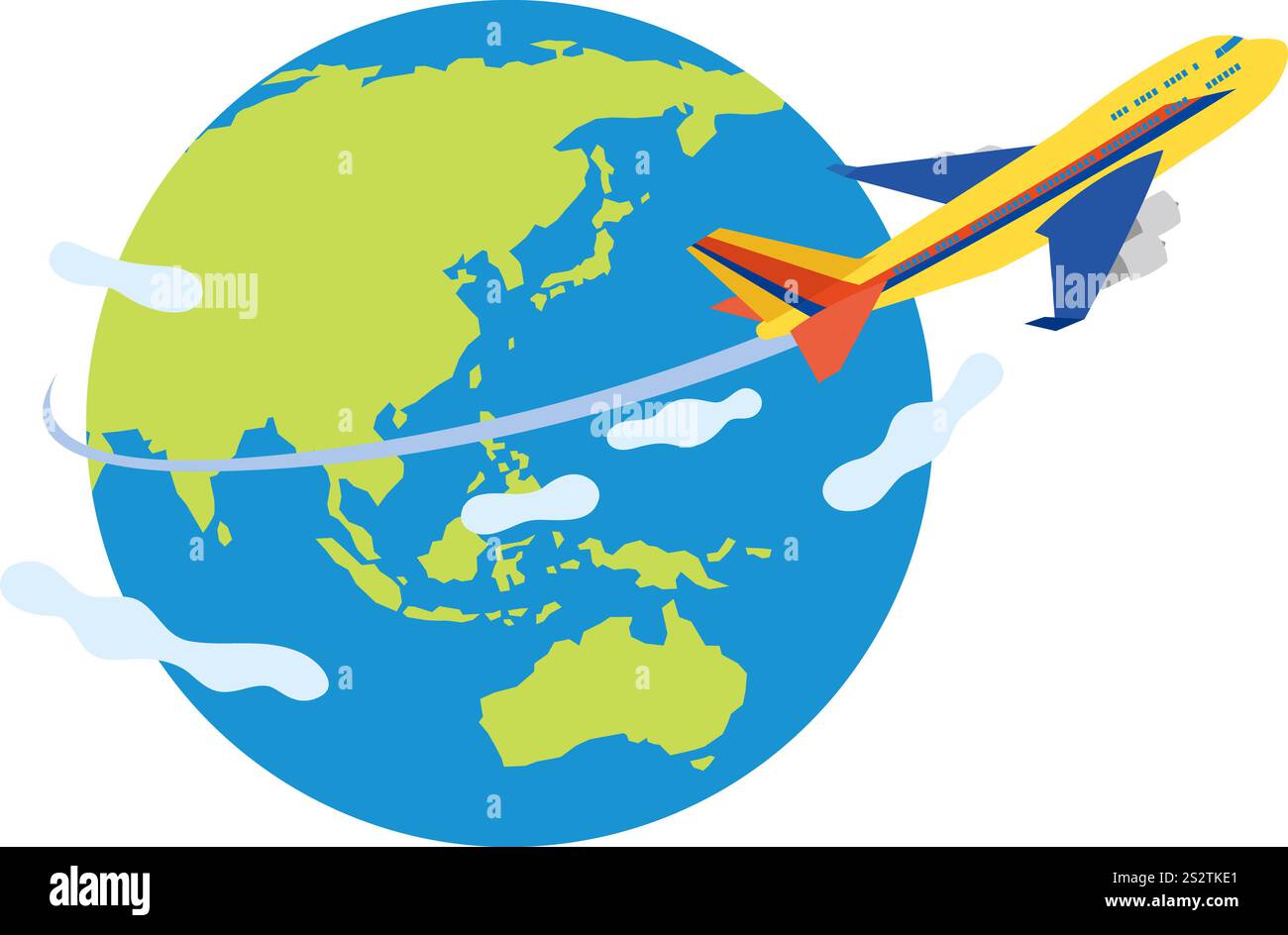 Aeroplani in giro per il mondo Foto Stock