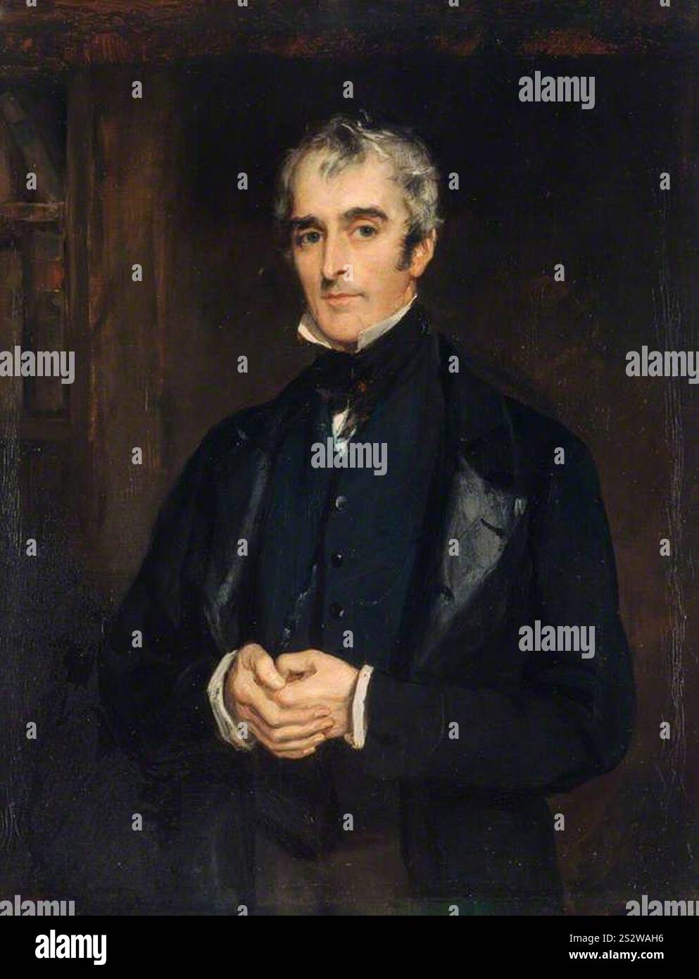 Francis Grant (1803-1878) - John Gibson Lockhart (1794-1854), genero e biografo di Scott Foto Stock