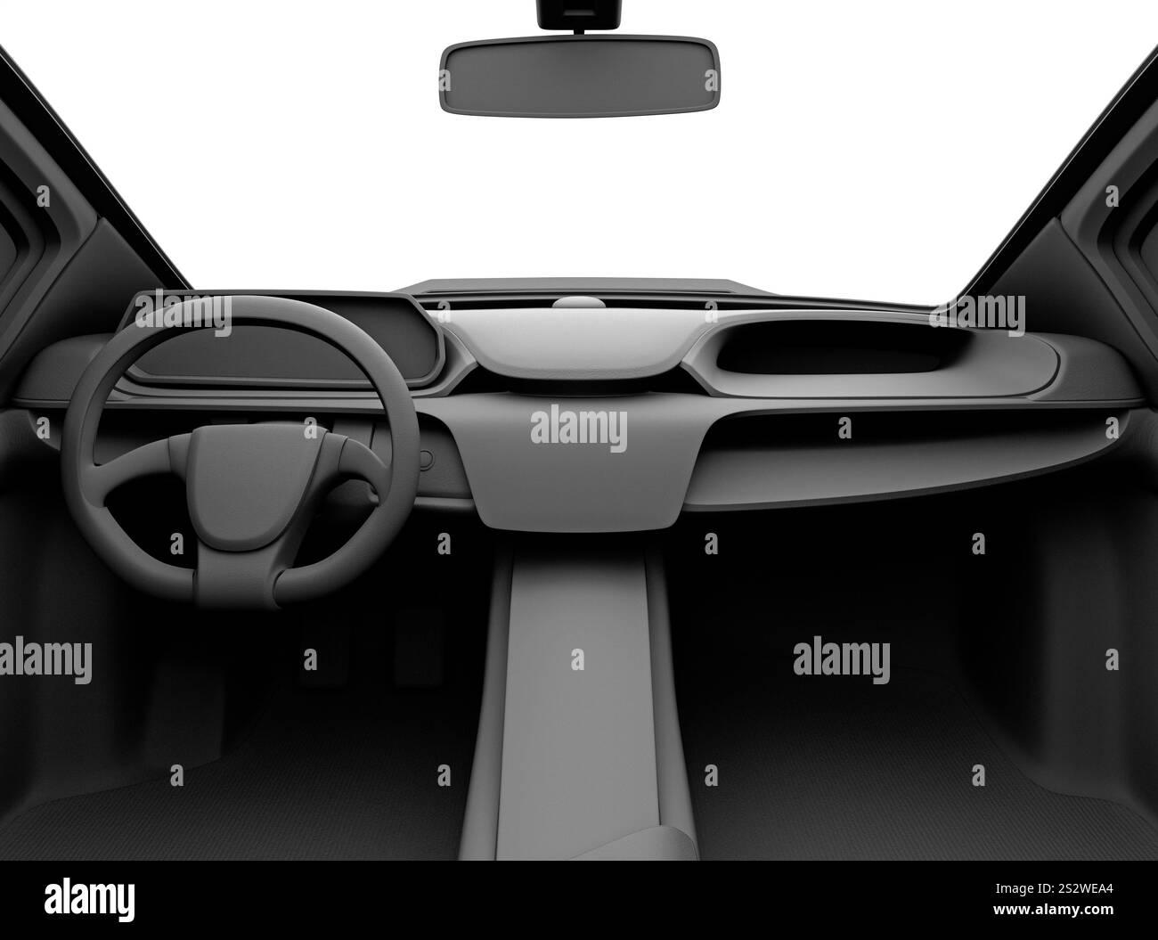 Immagine ombreggiata grigia del sedile di guida Foto Stock