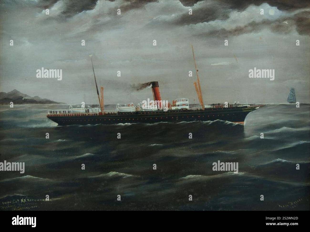 Frank Barnes - "James Bates" di North Shields - James Hall - Master. Foto Stock