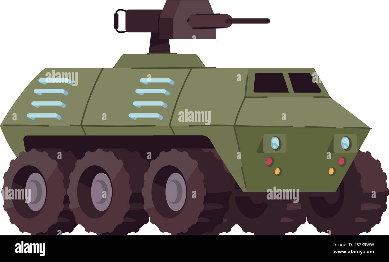 veicolo blindato militare Illustrazione Vettoriale