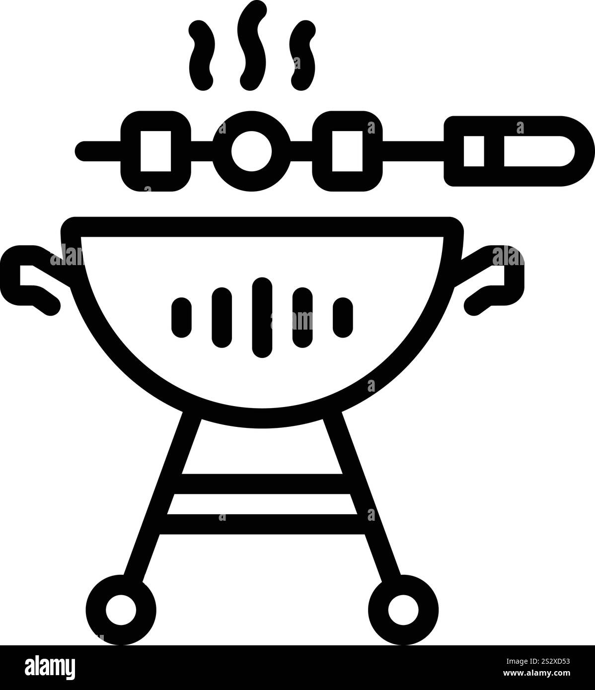 Icona per barbecue, grigliate Illustrazione Vettoriale