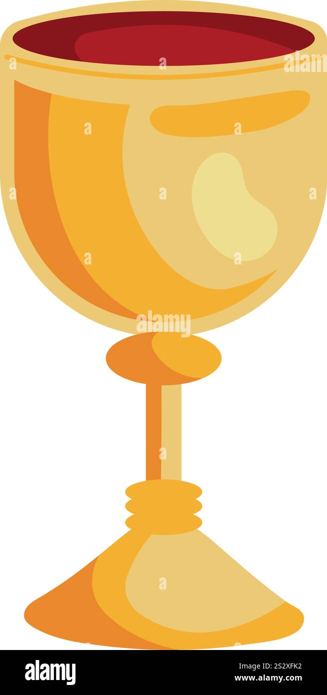 coppa di calice d'oro Illustrazione Vettoriale
