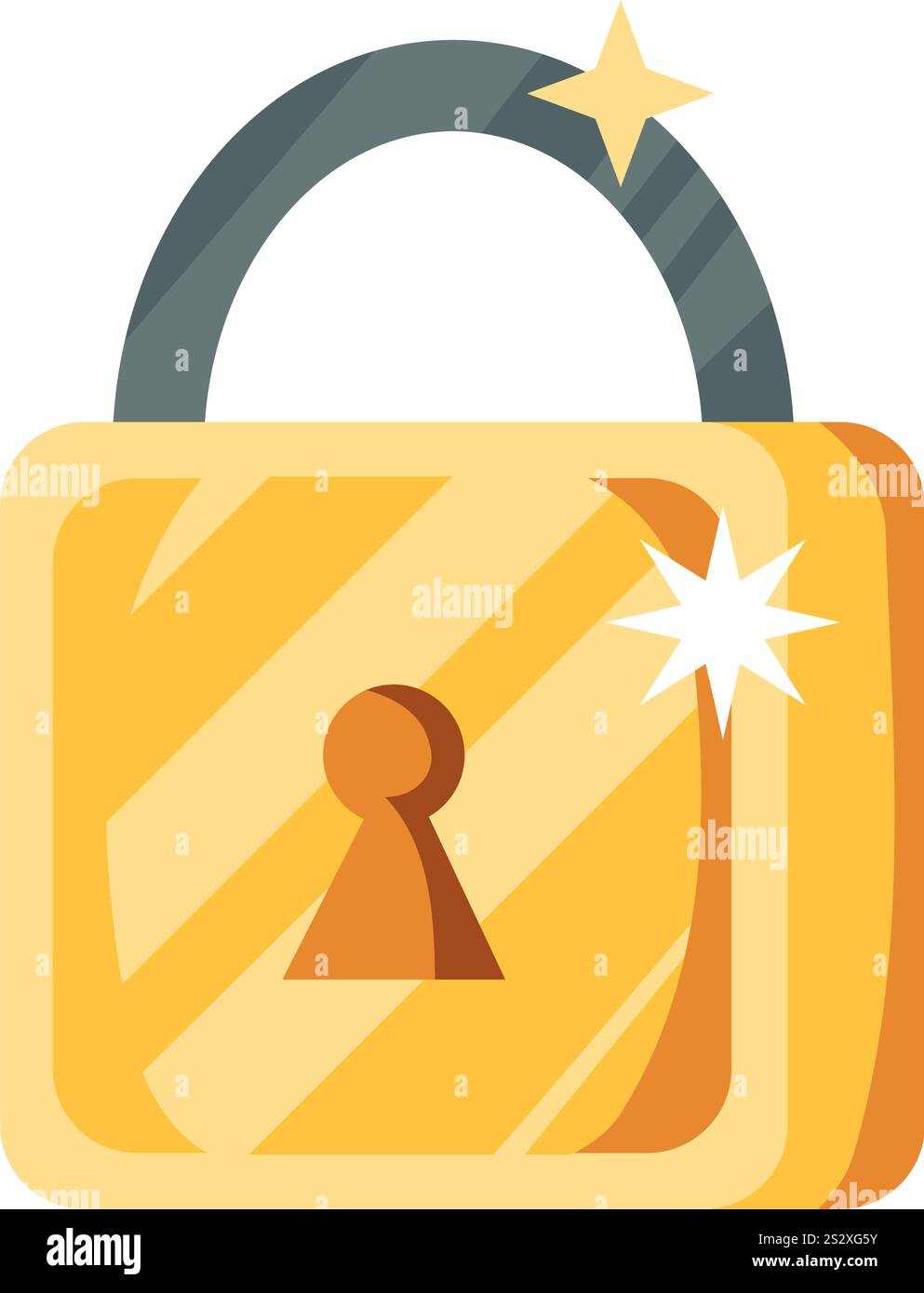 gioco casinò con lucchetto Illustrazione Vettoriale