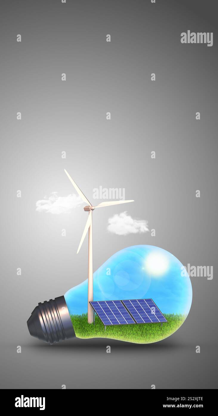 Lampadina a risparmio energetico Foto Stock