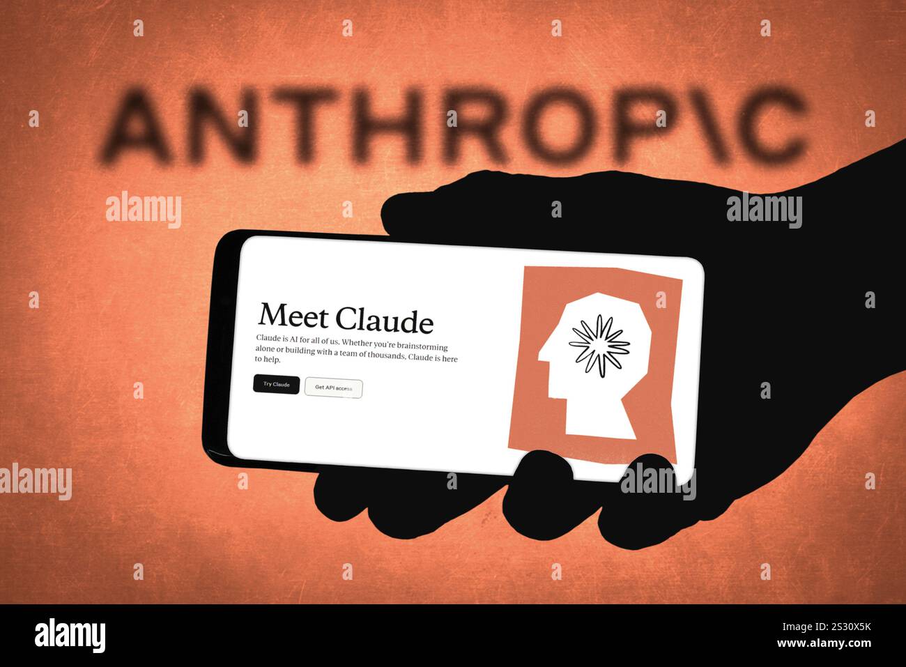 Claude di Anthropic - tecnologia ai Foto Stock
