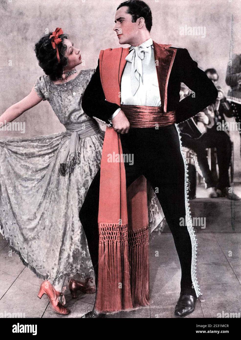 LA CUCARACHA STEFFI DUNA E DON ALVARADO IN UN MUSICAL SUJBECT breve, il primo live action pellicola in striscia 3 TECHNICOLOR data: 1934 Foto Stock