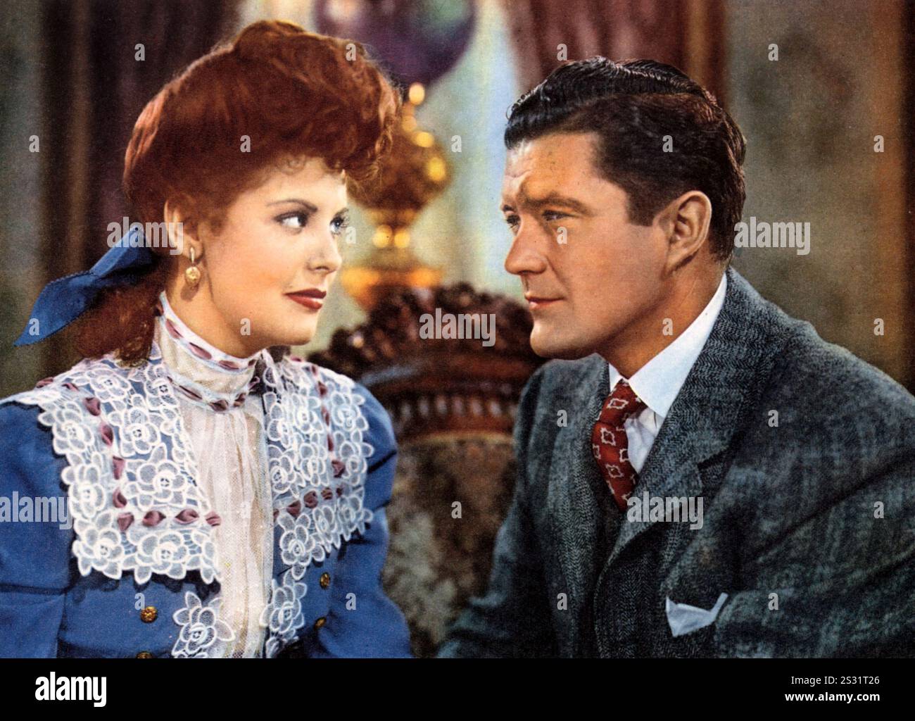 MY WILD IRISH ROSE DIRETTO DA DAVID BUTLER IN TECHNICOLOR ARLENE DAHL DENNIS MORGAN UN'IMMAGINE DEI FRATELLI WARNER DALL'ARCHIVIO RONALD GRANT FR47.8/36 MY WILD IRISH ROSE DIRETTO DA DAVID BUTLER IN TECHNICOLOR ARLENE DAHL DENNIS MORGAN data: 1947 Foto Stock