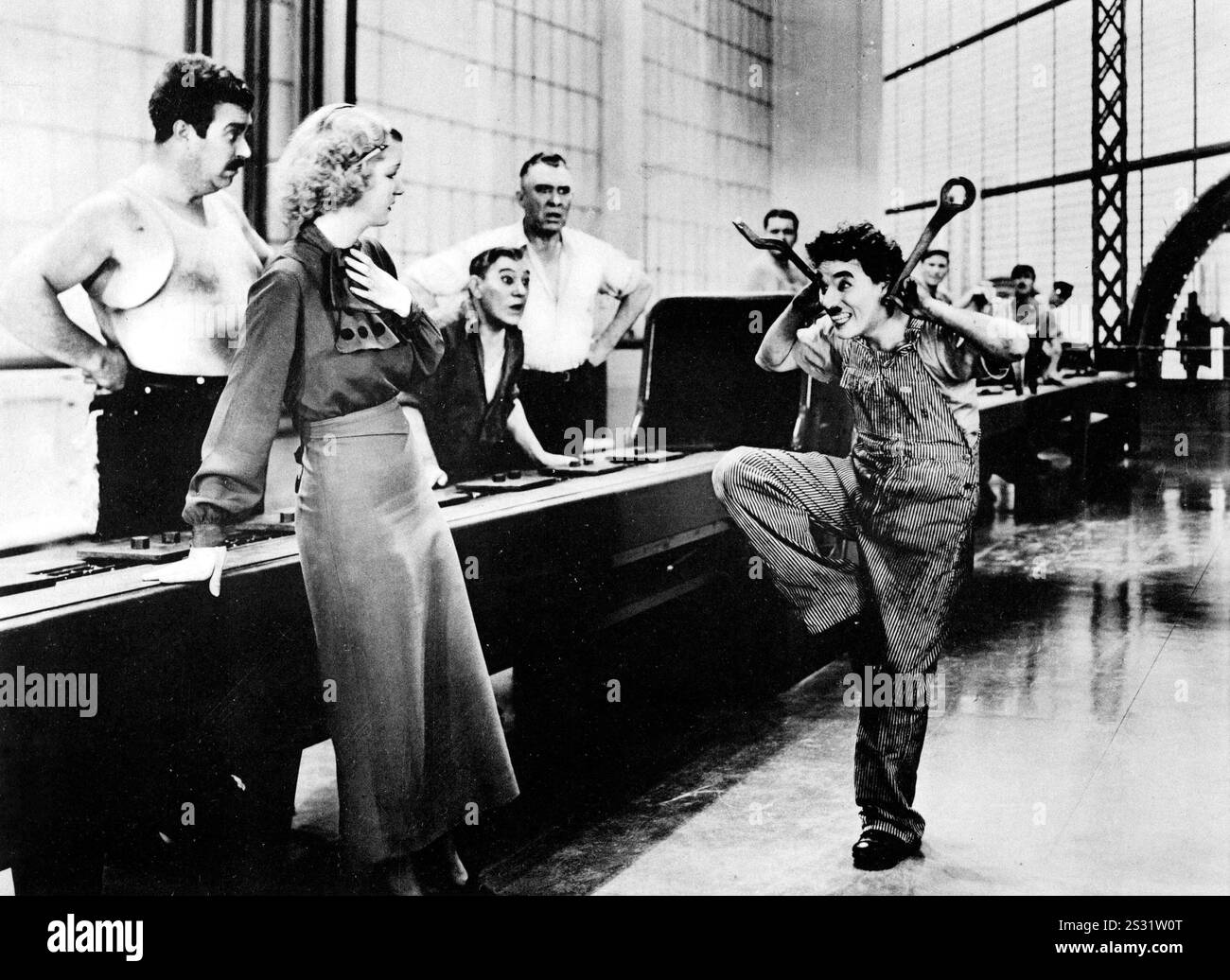 I TEMPI MODERNI data: 1936 Foto Stock
