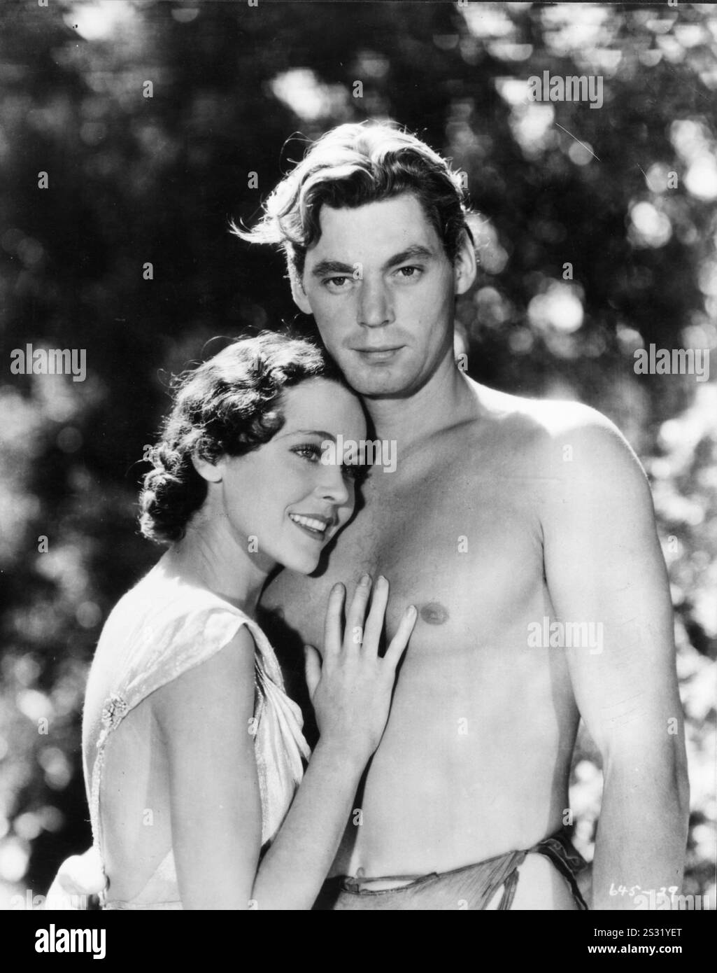 TARZAN L'UOMO APE [US 1932] MAUREEN O'SULLIVAN E JOHNNY WEISSMULLER UN FILM DELLA MGM data: 1932 Foto Stock