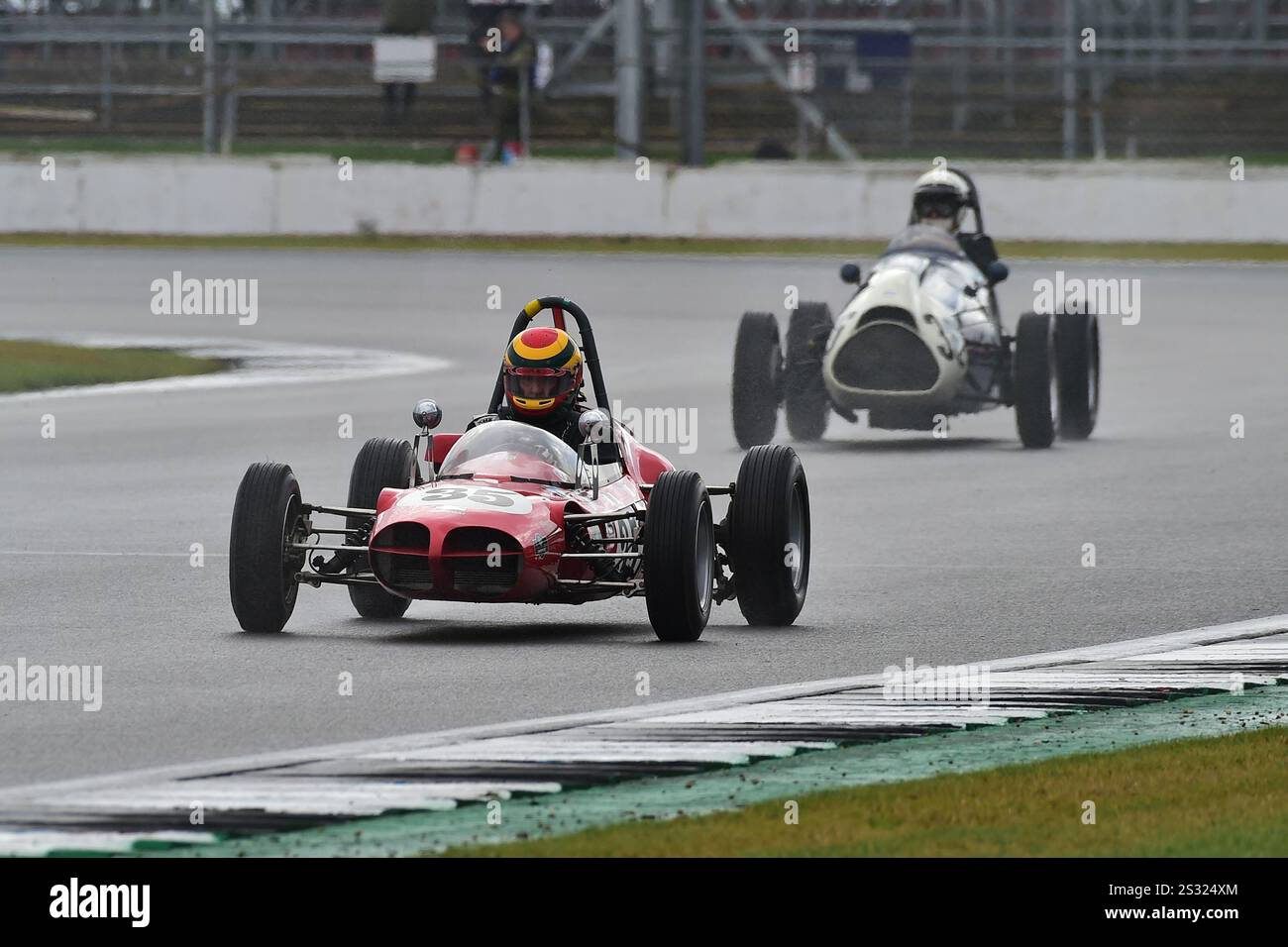 Julian Ellison, Assegai F1, HGPCA Pre-1966 Grand Prix Cars, Historic Grand Prix Cars Association, due gare di venti minuti nel fine settimana, per fr Foto Stock