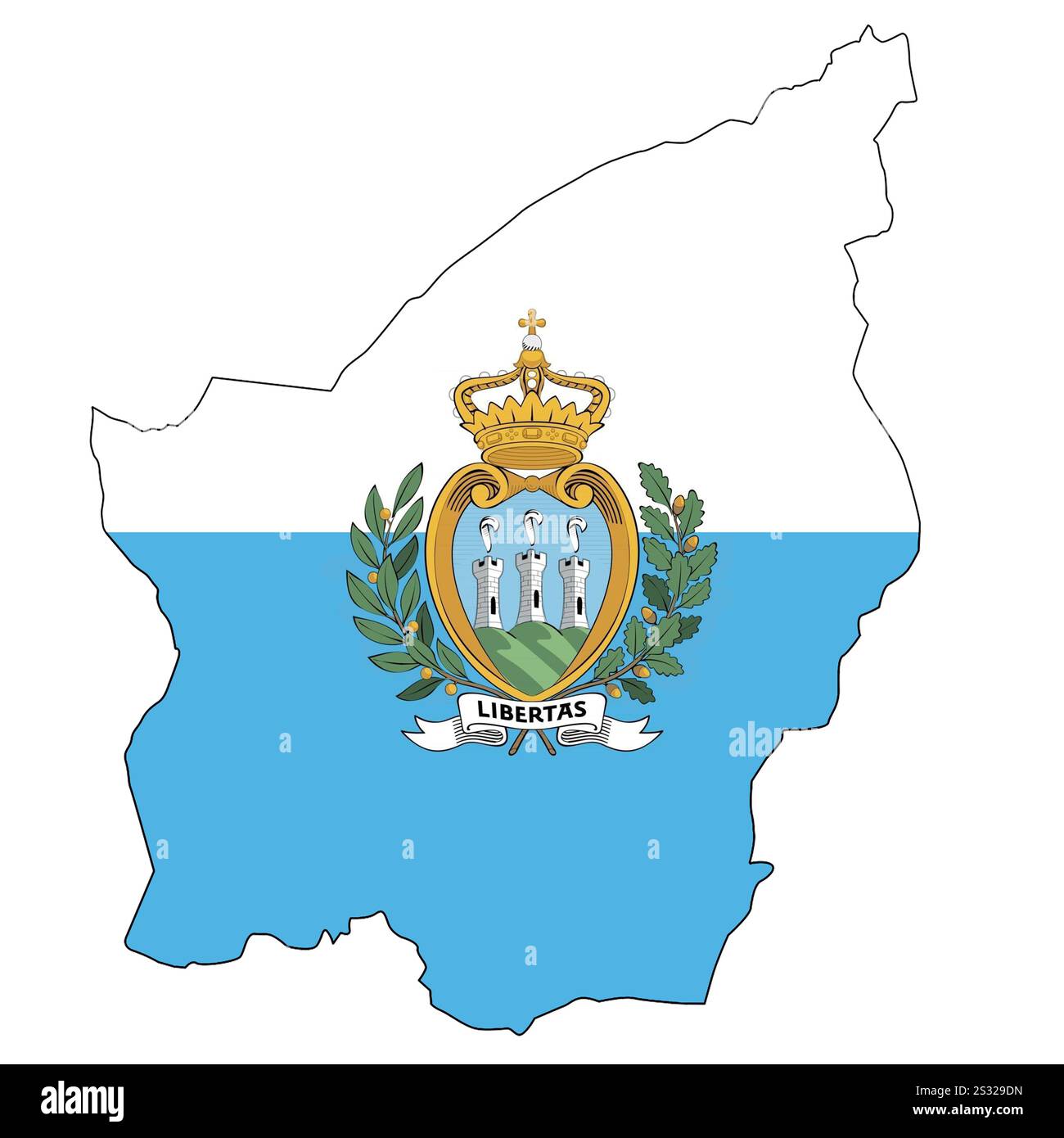 Kiwistar Adesivo Per Auto Bandiera San Marino – 10 Cm, Laminato UV, Per Esterni, Rimovibile - 3