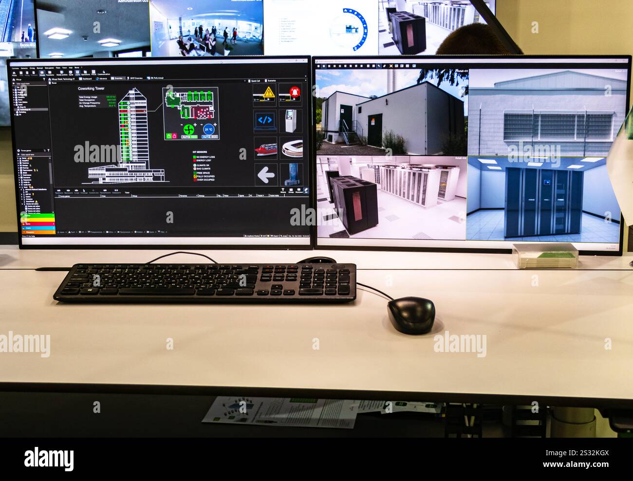 Collegamento di risorse di utilità a un unico sistema di monitoraggio. Soluzioni di telecomunicazione per le città intelligenti. Foto Stock