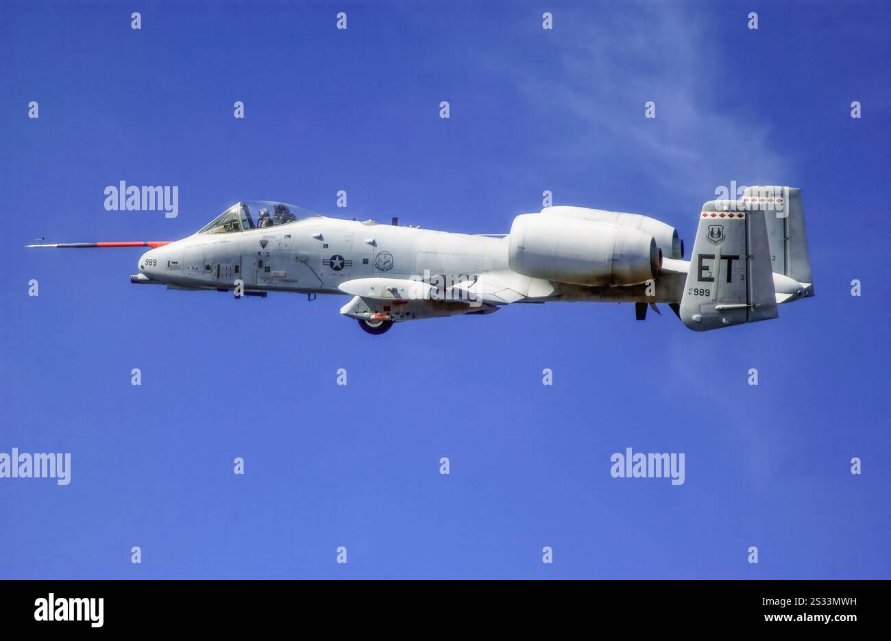 Flight of the A-10C Thunderbolt II over Elgin Air Force base, Flag., 20 gennaio 2005. Foto Stock