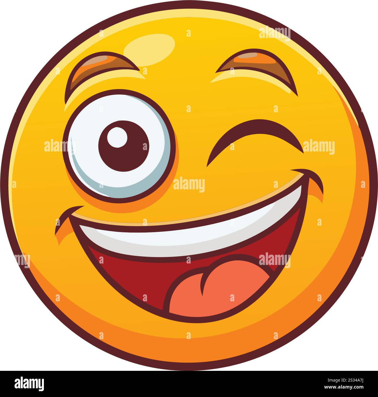 Sorriso malizioso Immagini Vettoriali Stock - Alamy