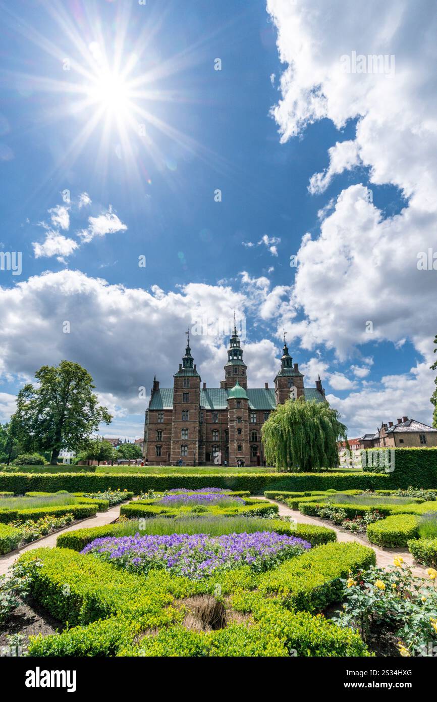 Castello di Rosenberg, Giardino reale, Copenaghen, Danimarca, Europa, Foto Stock
