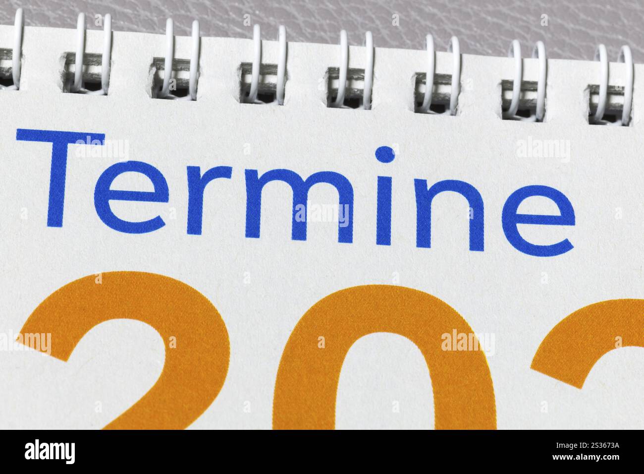 Visualizzazione calendario con il titolo "appuntamenti" in primo piano, calendario appuntamenti, Germania, Europa Foto Stock