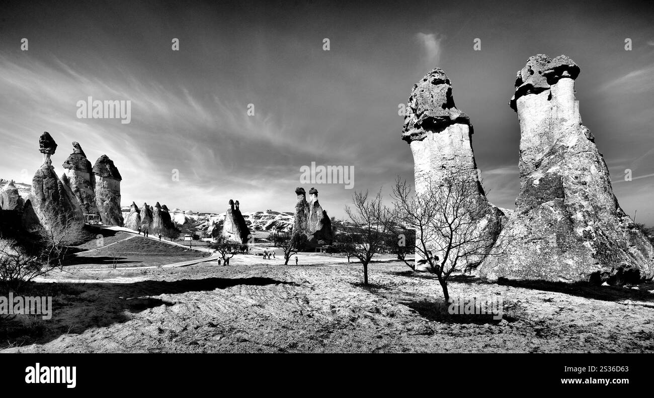 La Cappadocia in Turchia Foto Stock