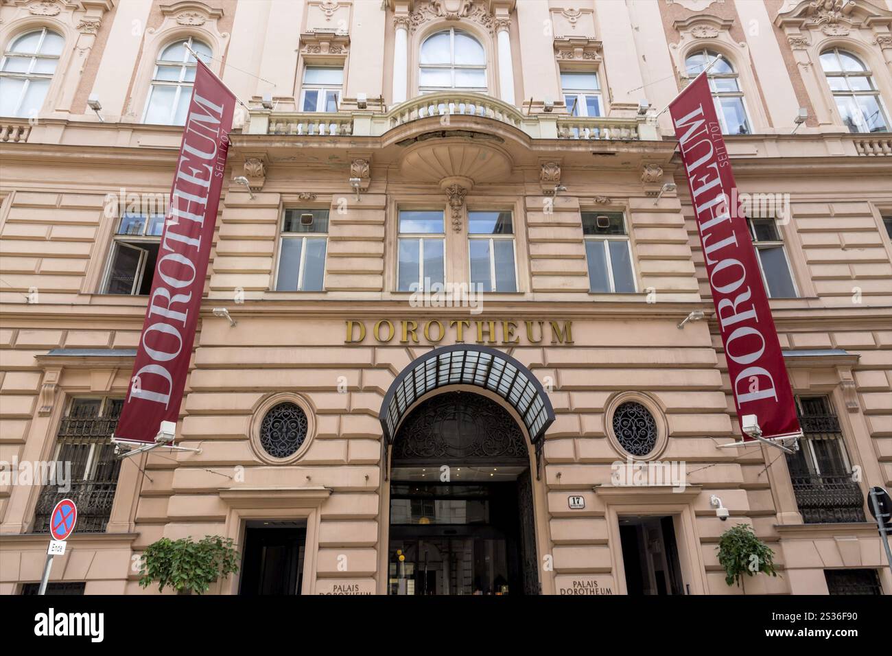 Palais Dorotheum, simbolo del settore culturale, mercato dell'arte, investimenti Austria Foto Stock