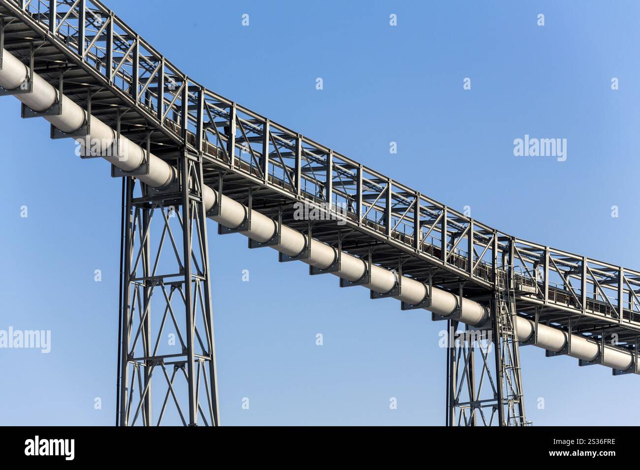 Condutture per uso industriale, foto simbolica per i trasporti, l'edilizia industriale, la sicurezza dell'approvvigionamento Austria Foto Stock