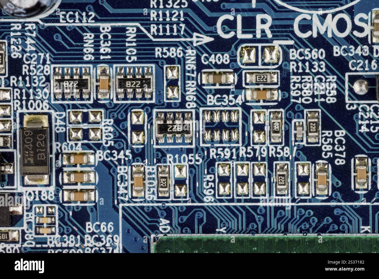 Scheda per computer, foto simbolica per computer, miniaturizzazione, Hightech Austria Foto Stock