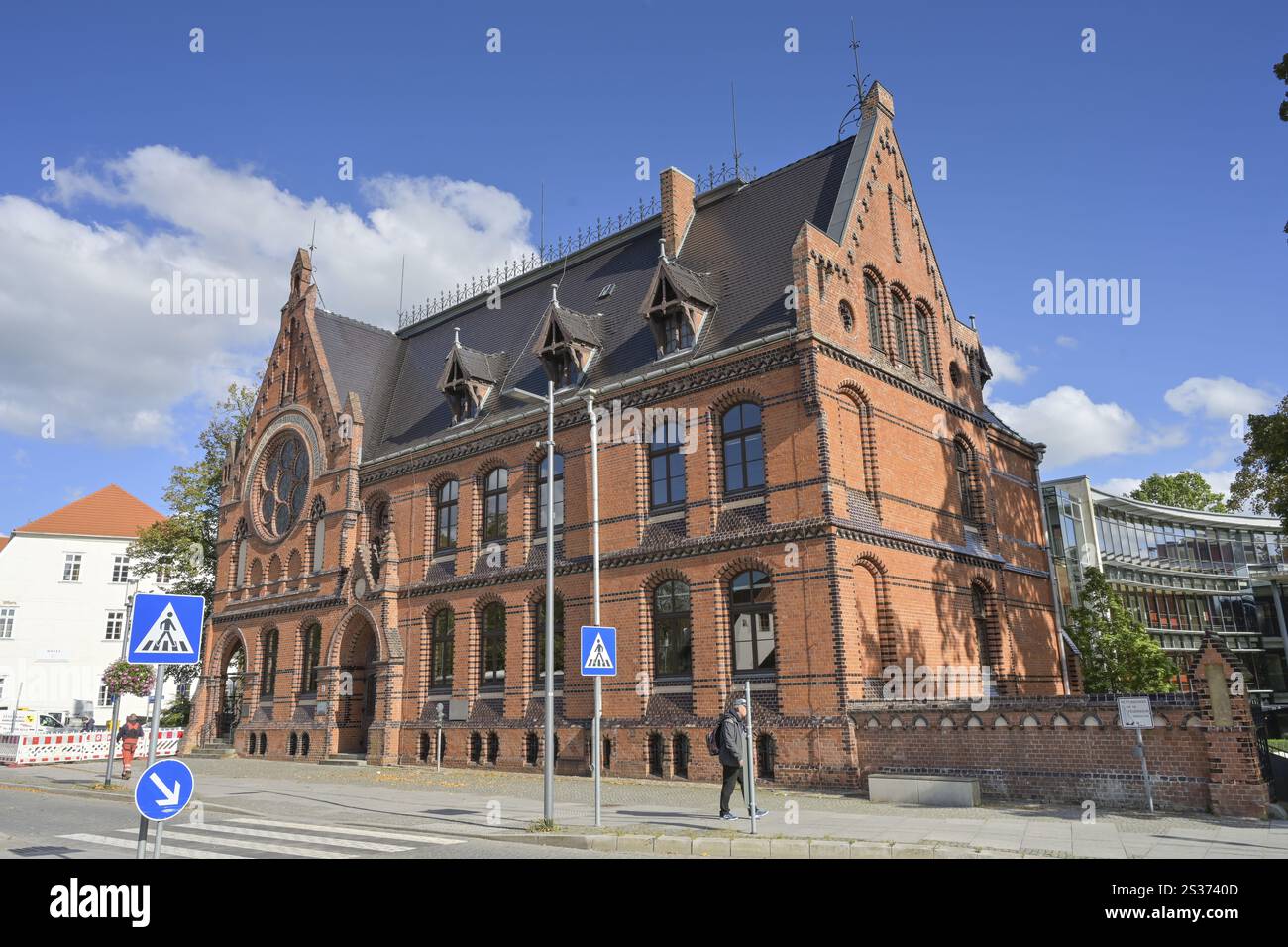 Scuola di grammatica, Friderico-Francisceum, Alexandrinenplatz, Bad Doberan, Meclemburgo-Vorpommern, Germania, Europa Foto Stock