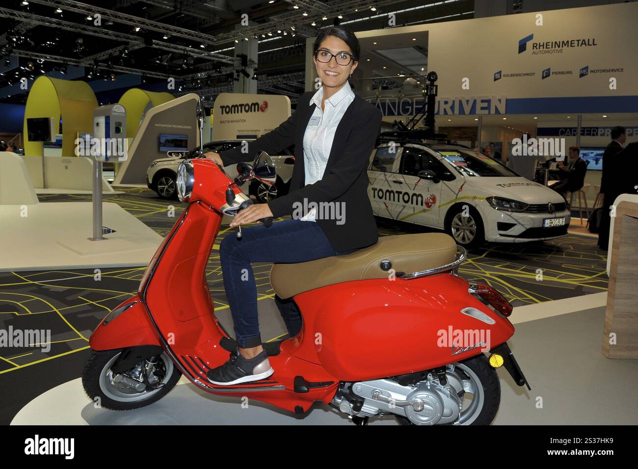 Per Vespa, scooter e moto, Tom Tom ha sviluppato il VIO Foto Stock