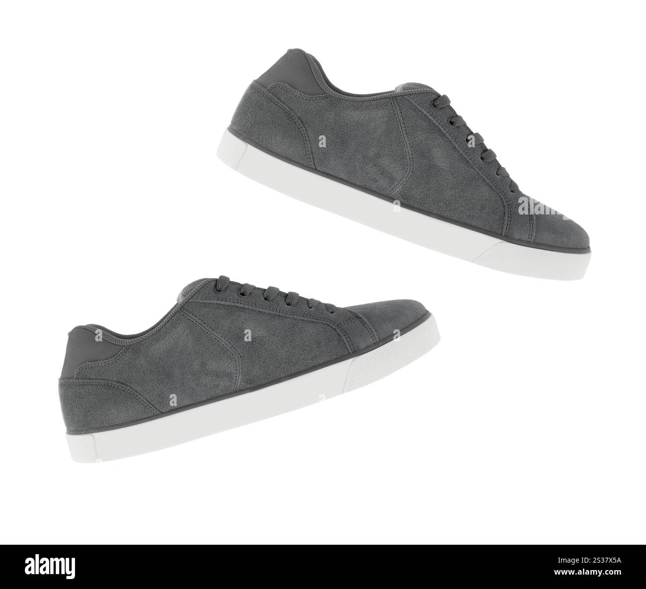 Sneakers isolati su sfondo bianco Foto Stock