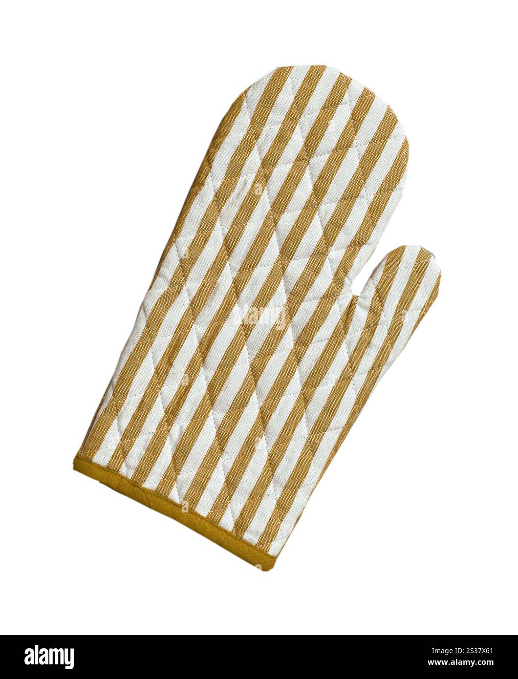 guanto da cucina isolato su sfondo bianco. guanto da cucina Foto Stock