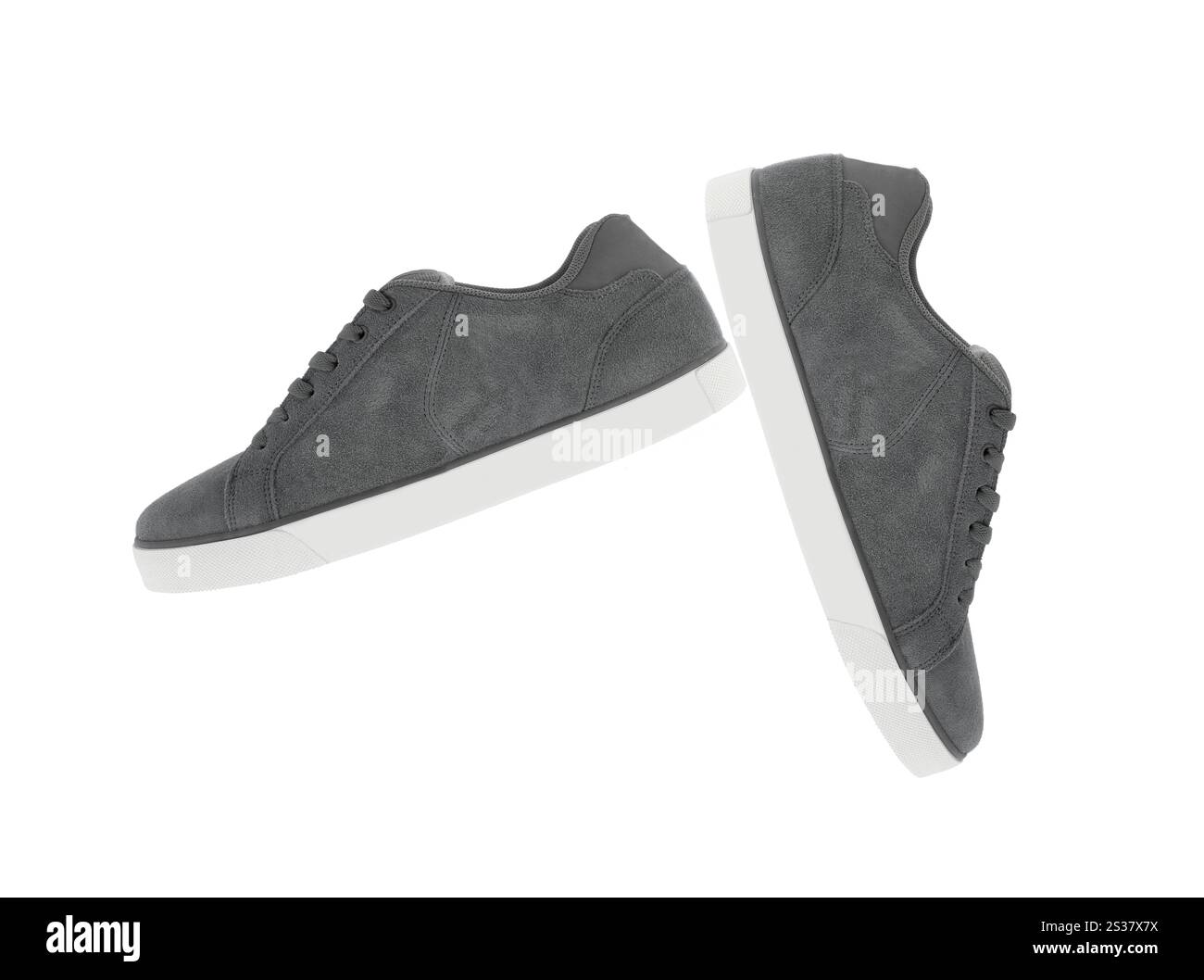 Sneakers isolati su sfondo bianco Foto Stock