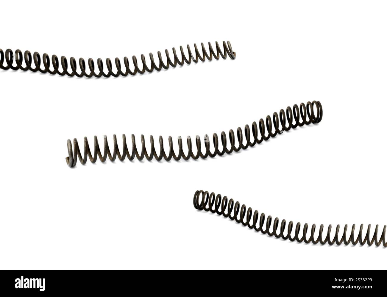 molle isolate su sfondo bianco. molle Foto Stock