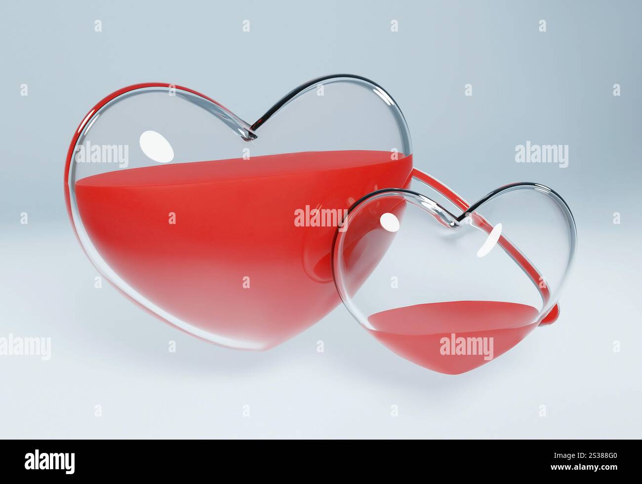 Illustrazione della donazione di sangue per la giornata mondiale dei donatori. Concetto cuore donare plasma in ospedale. Aiuto di emergenza, supporto in clinica. Foto Stock