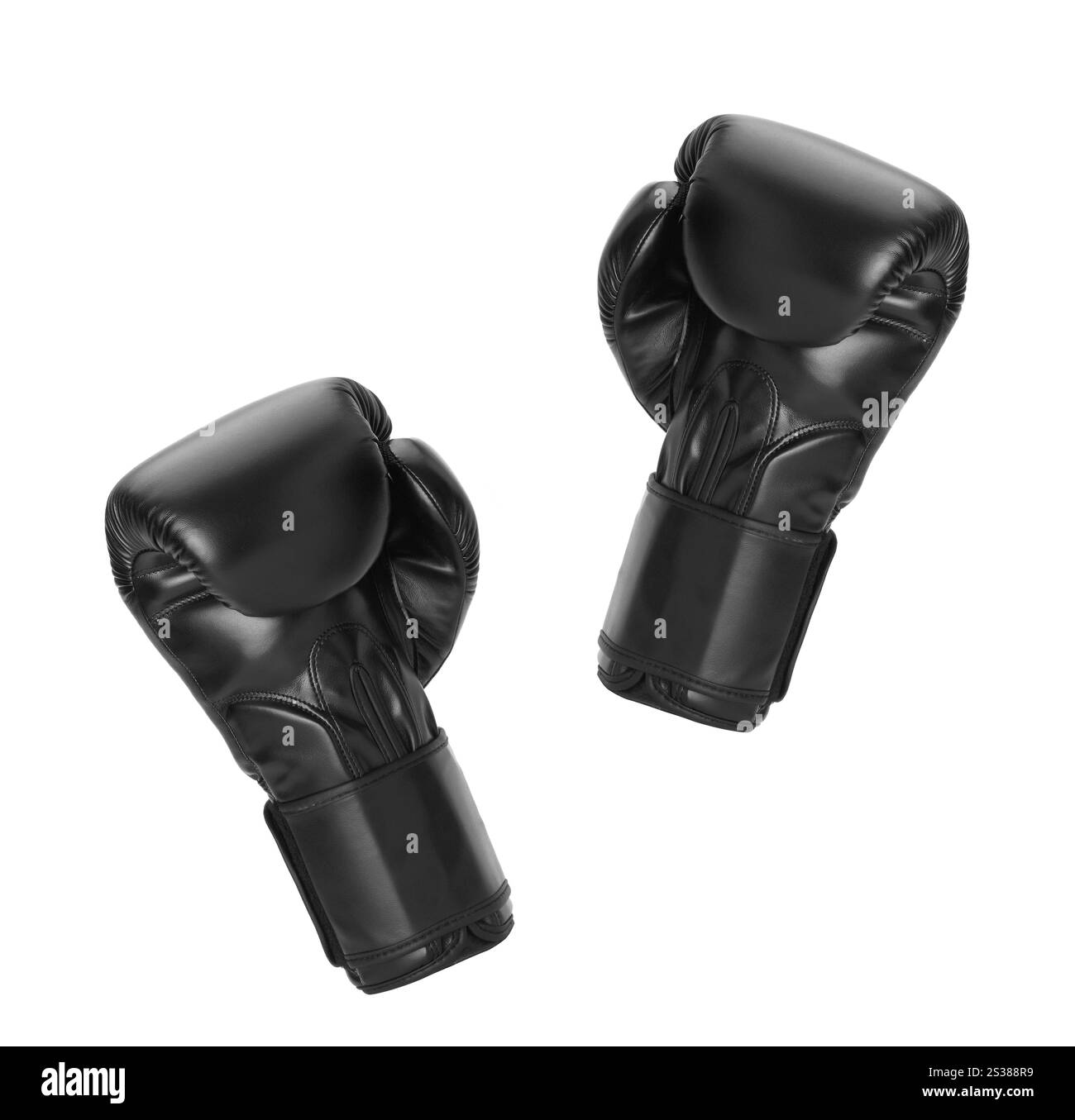 guanti da boxe par su sfondo bianco. guanti da boxe par Foto Stock