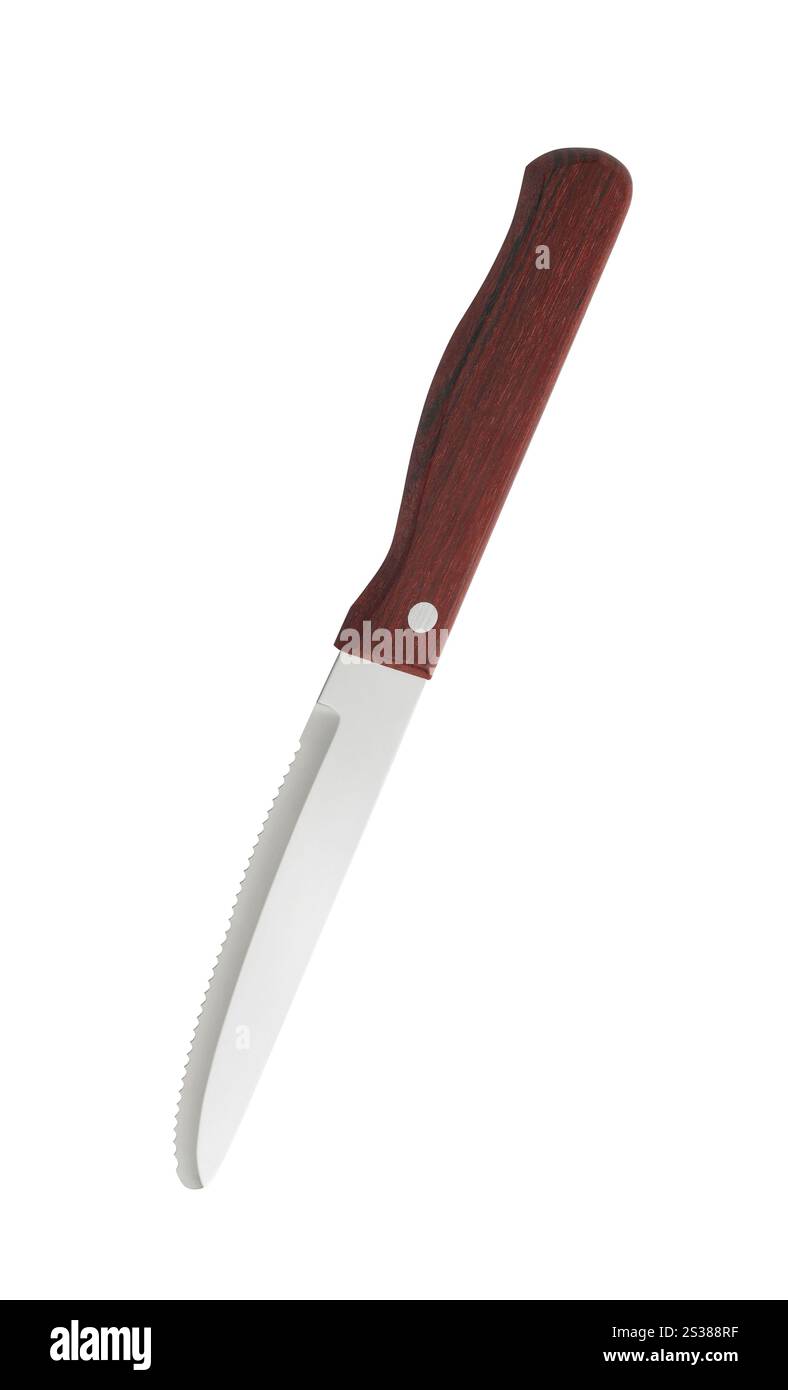 coltello isolato su sfondo bianco. coltello Foto Stock