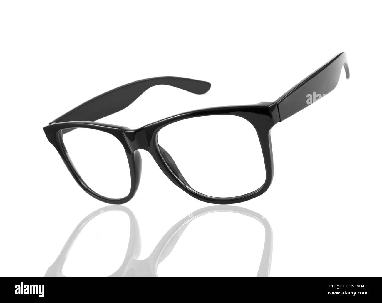 Occhiali Black Eye isolati su White. Occhiali Black Eye Foto Stock