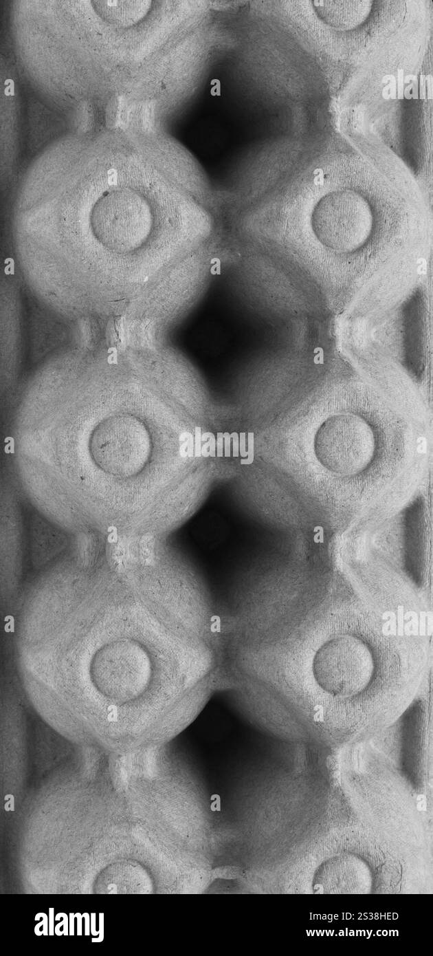 I contenitori di cartone per le uova da vicino. Contenitori di cartone per uova Foto Stock