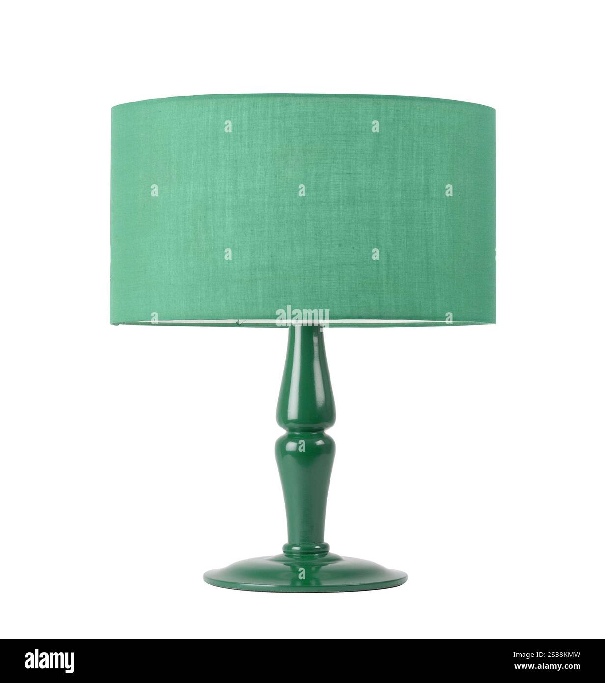 Lampada da tavolo isolata su sfondo bianco. Lampada da tavolo Foto Stock